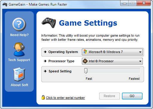 GameGain Screenshot